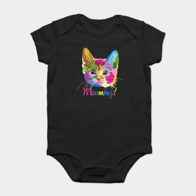Meommy Kitten Baby Bodysuit by creative